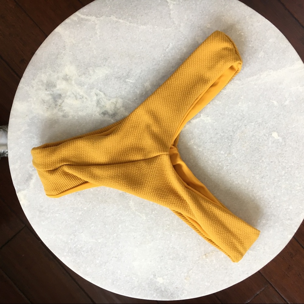 Last 1🆕Nadia Mustard High Cut Bikini Bottom - Picture 4 of 5